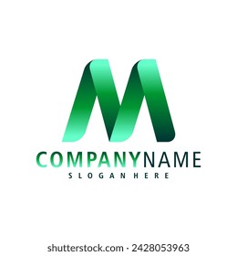 Buchstabe M Logo Design Vektor. Creative Initial M Logo Konzepte Vorlage