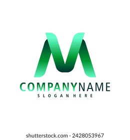 Letter M logo design vector. Creative Initial M logo concepts template