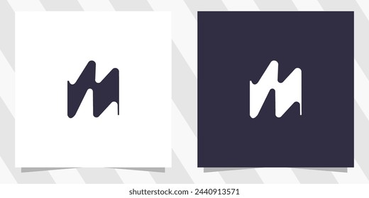 letter m logo design vector