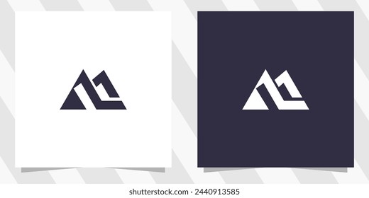 Buchstabe M Logo Design Vektor