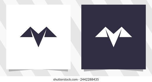 vector de diseño de logotipo de letra m