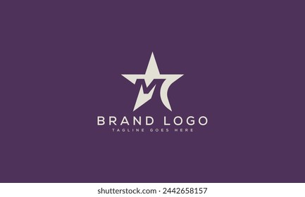 Diseño de plantilla de vector de diseño de logotipo de letra M para marca.