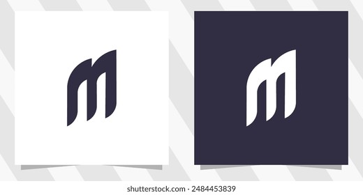Letter m logo design vector