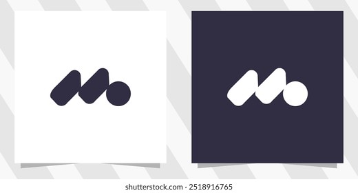 letter m logo design vector