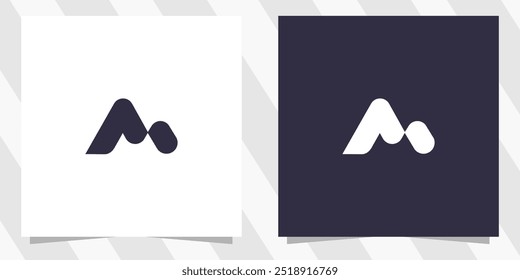 letter m logo design vector