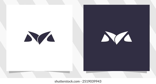 letter m logo design vector