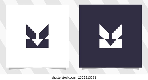 letter m logo design vector