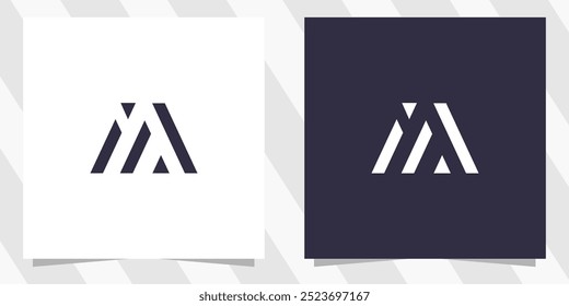 letter m logo design vector