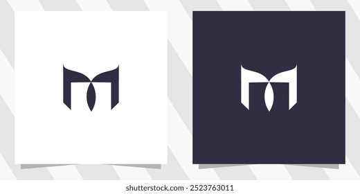 Vector de diseño de logotipo de letra M