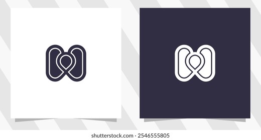 Vector de diseño de logotipo de letra M