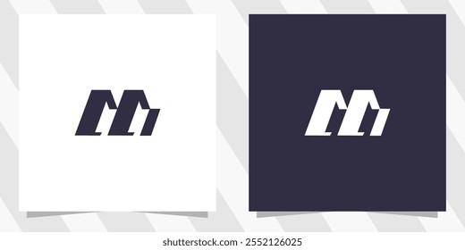 letter m logo design vector