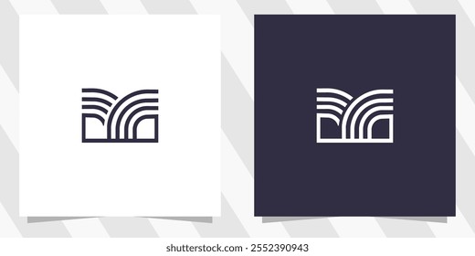 letter m logo design vector