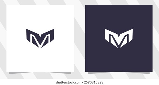 letter m logo design vector