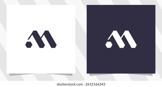 letter m logo design vector