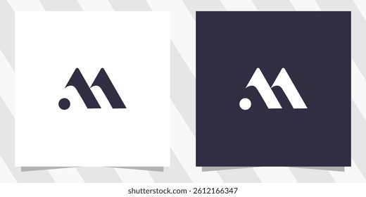 letter m logo design vector