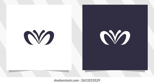 letter m logo design vector