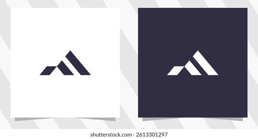 letter m logo design vector
