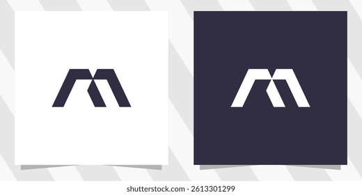 letter m logo design vector