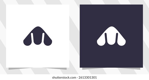 letter m logo design vector