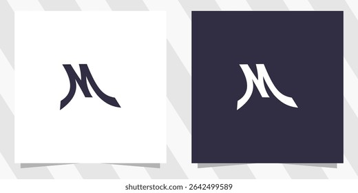 Vector de diseño de logotipo de letra M