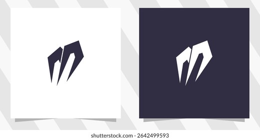 letter m logo design vector