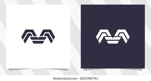 letter m logo design vector