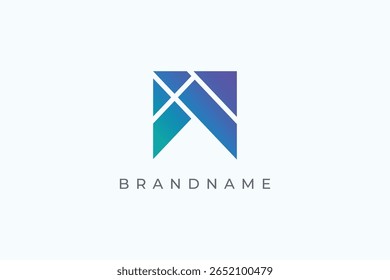 Plantilla de Vector de diseño de logotipo de letra M.