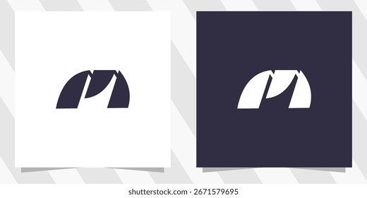 Vector de diseño de logotipo de letra M