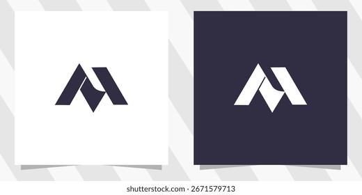 Vector de diseño de logotipo de letra M