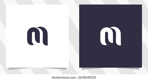 Buchstabe m Logo-Design-Vektor
