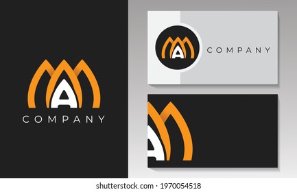 Letter A and M logo with a fine combination.