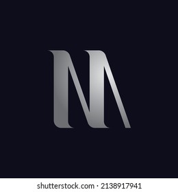 Letter M logo flat logo vector design template  Abstract M logo