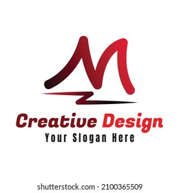 Letter M Logo. gradient logotype with modern concept. design vector Illustration.