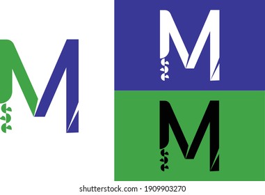 Letter M Logo Graphic Vector for, Perfect For Your Company Logo Or Icon Simple Letter M Design Typography.
