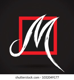 Letter M logo icon design template elements