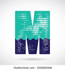 Letter M logo icon design template elements