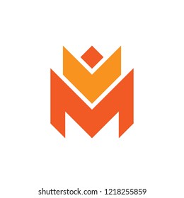 Letter M logo. Icon design. Template elements - vector sign