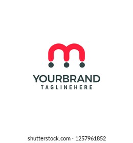 Letter M logo icon design template elements