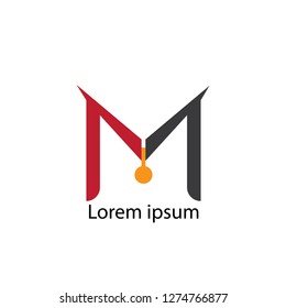 Letter M logo icon design template elements — Stock Vector-Vector