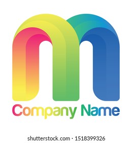 Letter M logo icon design template element - Vector