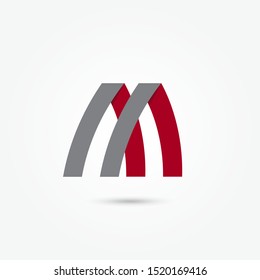 Letter M logo icon design template. Abstract Icons letter M. Alphabet Icon and symbol vector Illustration