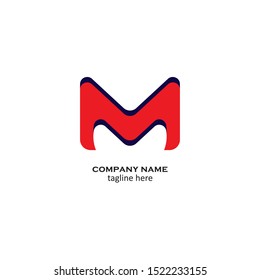 Letter M logo icon design template elements

