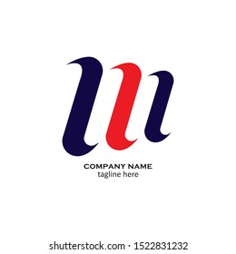 Letter M logo icon design template elements
