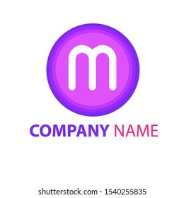 Letter M logo icon design template elements 