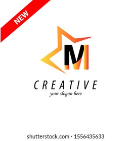 Letter M logo icon design template elements 