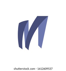 Letter M logo icon design template elements,Unique creative simple fashion brands