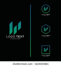 Letter M logo icon design template elements