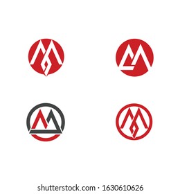 Letter M logo icon design template elements vector illustration