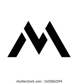 letter M logo icon design template
