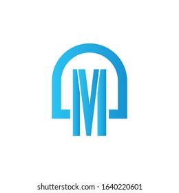 Letter M logo icon design creative